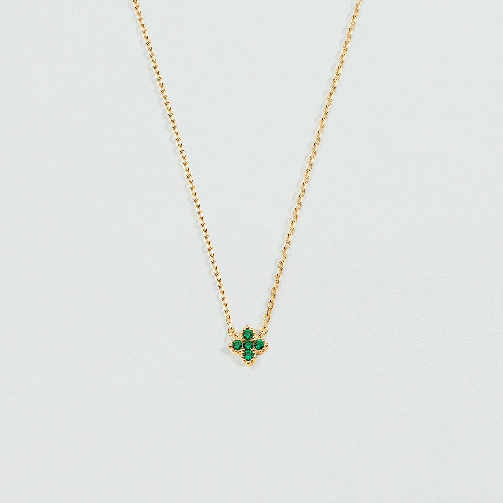 Collier ras du cou BELOVED - Vert / Dor&eacute; - Colliers ras du cou  | Agatha
