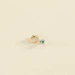 Piercing créole MAMBA - Turquoise / Doré - Piercings  | Agatha