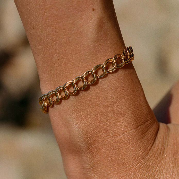 Bracelet souple ARGENT - Doré - Bracelets  | Agatha