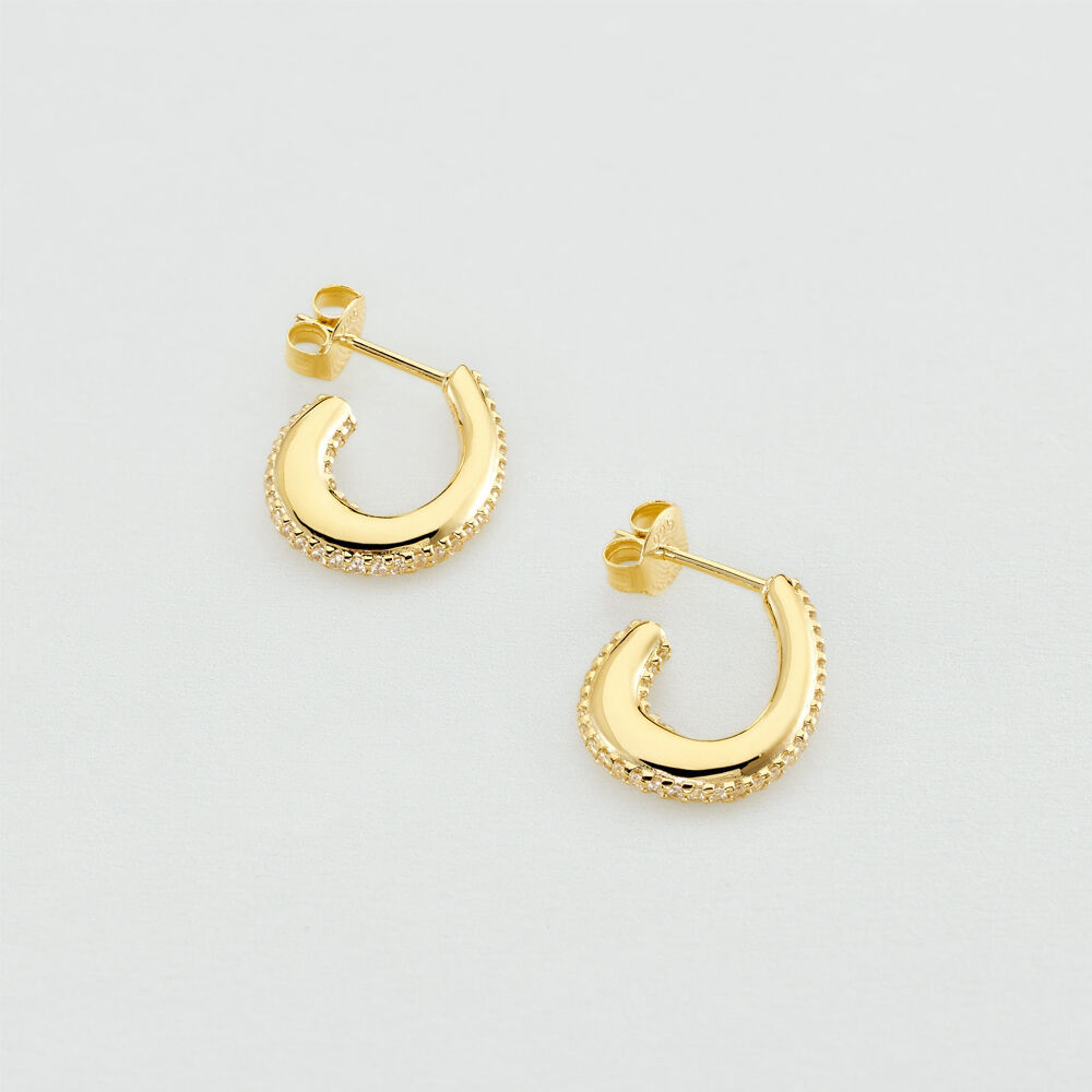 Cr&eacute;oles GEMINI - Cristal / Dor&eacute; - Boucles d'oreilles fantaisies  | Agatha