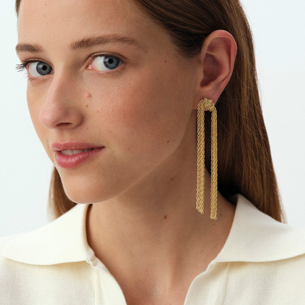 Boucles d'oreilles pendantes SOLFERINO - Doré - Boucles d'oreilles pendantes  | Agatha