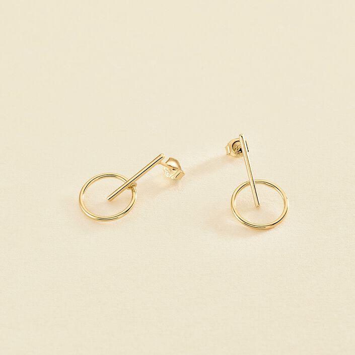 Boucles d'oreilles pendantes PHILRING - Doré - Boucles d'oreilles  | Agatha