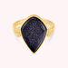 Bague fine CREPUSCULE - Bleu / Doré - Bagues  | Agatha