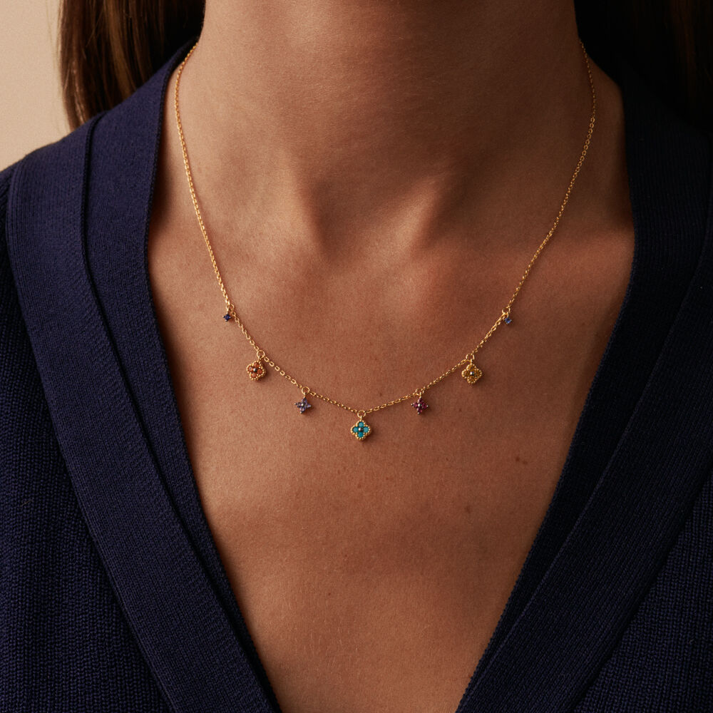 Collier ras du cou BELOVED - Multicolore / Doré