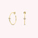 Créoles BELOVED - Cristal / Doré - Boucles d'oreilles  | Agatha