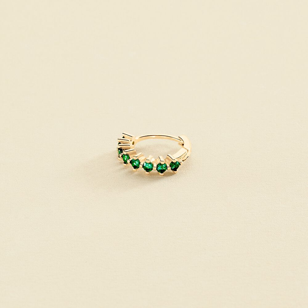 Piercing créole RADIANTE - Vert - Piercings  | Agatha
