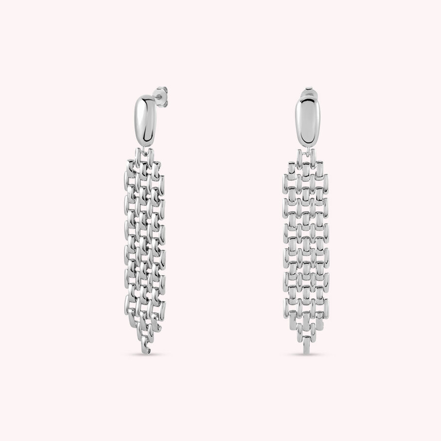 Boucles d'oreilles pendantes MINUIT - Argenté - Boucles d'oreilles  | Agatha