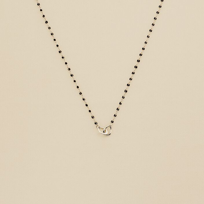Collier ras du cou SMARTY - Noir / Argenté - Colliers  | Agatha