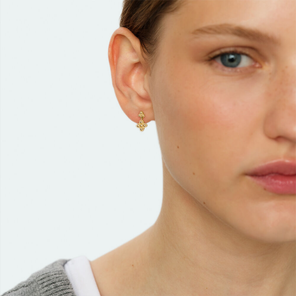 Boucles d'oreilles pendantes BELOVED - Dor&eacute; - Boucles d'oreilles pendantes  | Agatha