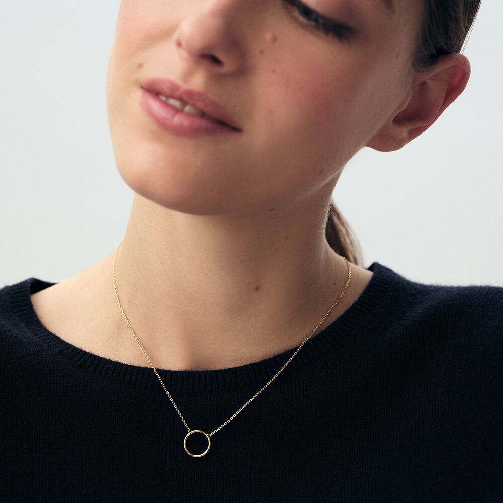 Collier Ras-du-cou Doré NEXT - Cercle Doré - Expédition Rapide USA (sans Boîte)