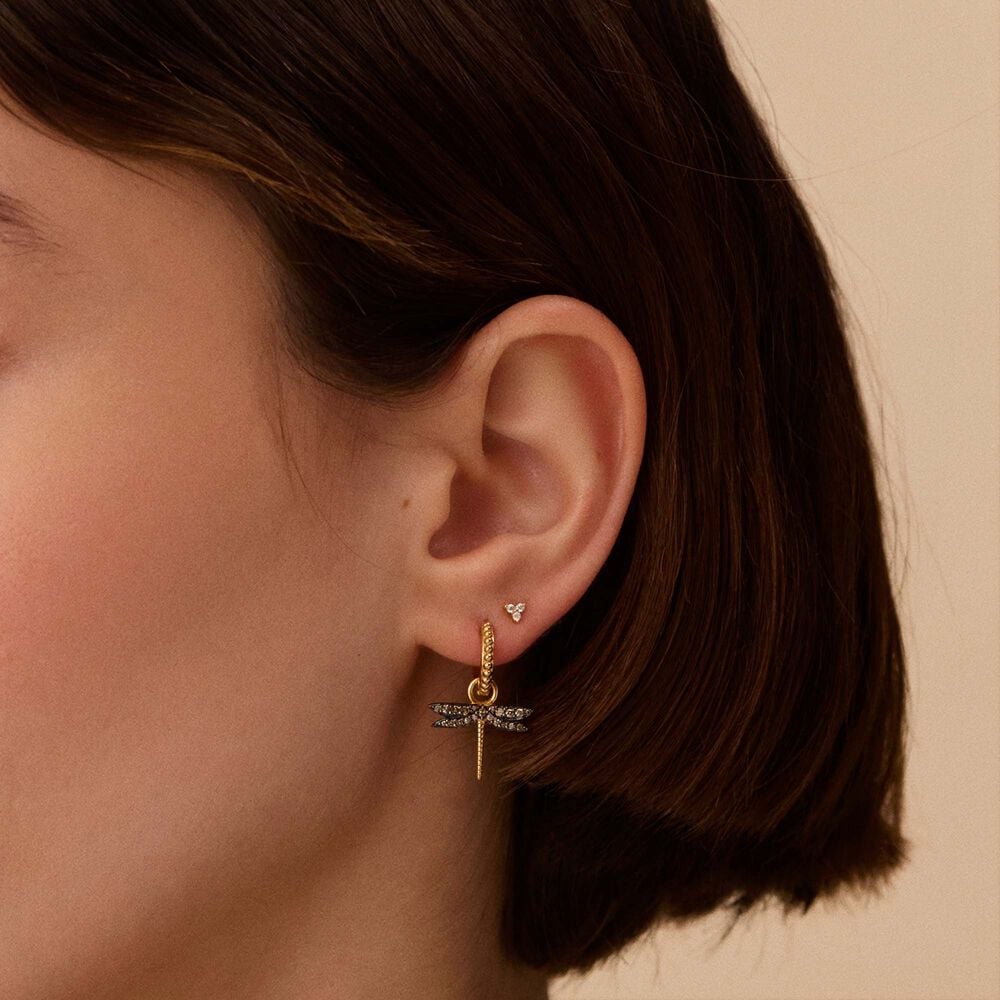Créoles DIAMONDS - Doré / Gun - Boucles d'oreilles fantaisies  | Agatha