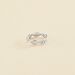 Bague fine ETREINTE - Cristal / Argenté - Bagues  | Agatha