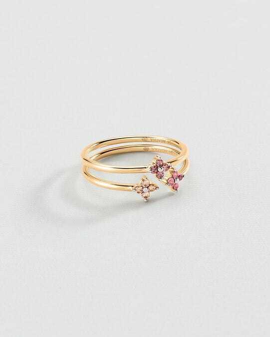Bague fine BELOVED - Rose / Doré - Bagues fines  | Agatha Bague fine BELOVED - Rose / Doré - Bagues fines  | Agatha