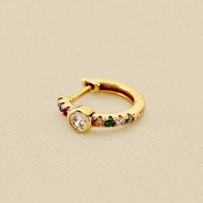 Piercing créole CRIOBRIL - Multicolore / Doré - Piercings  | Agatha