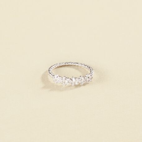 Bague fine SPACEAG - Cristal / Argenté - Bagues  | Agatha