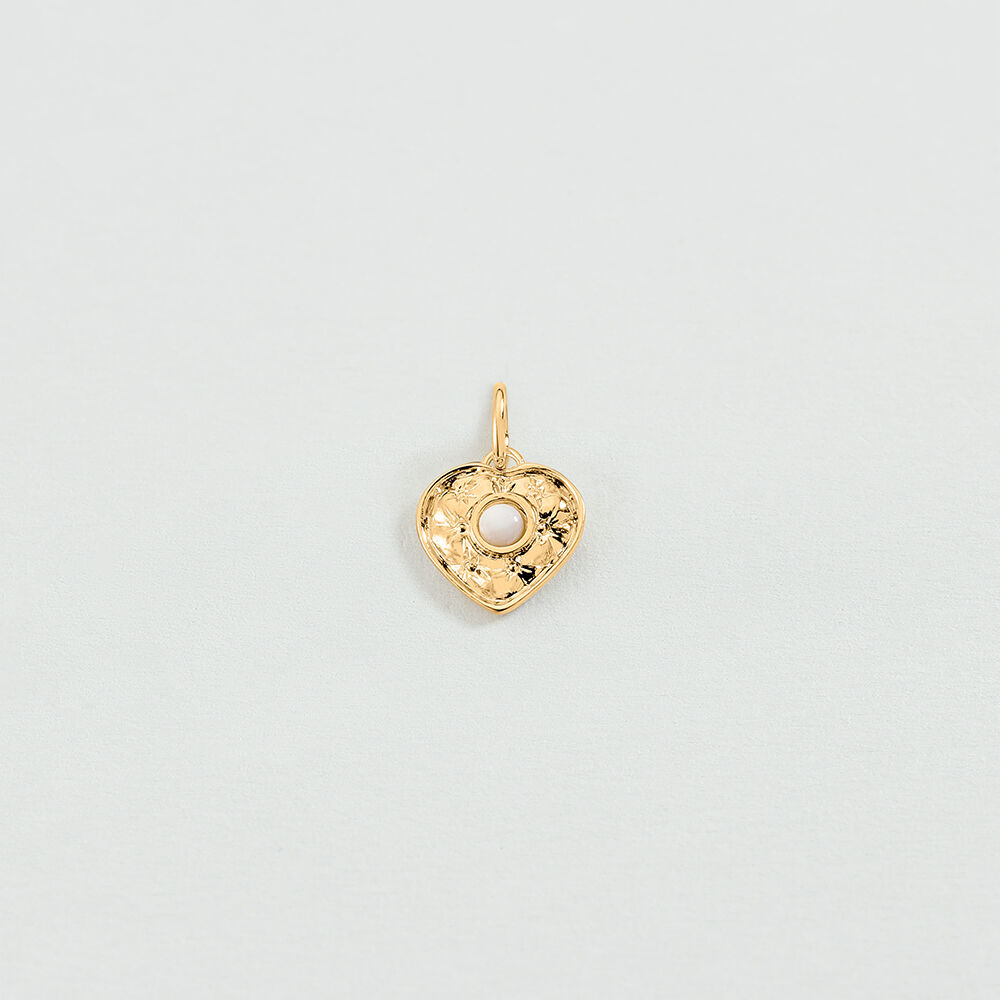 Pendentif PONT DES ARTS - Doré / Blanc - Atelier parisien  | Agatha