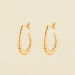 Créoles HARMONIE - Doré - Boucles d'oreilles  | Agatha