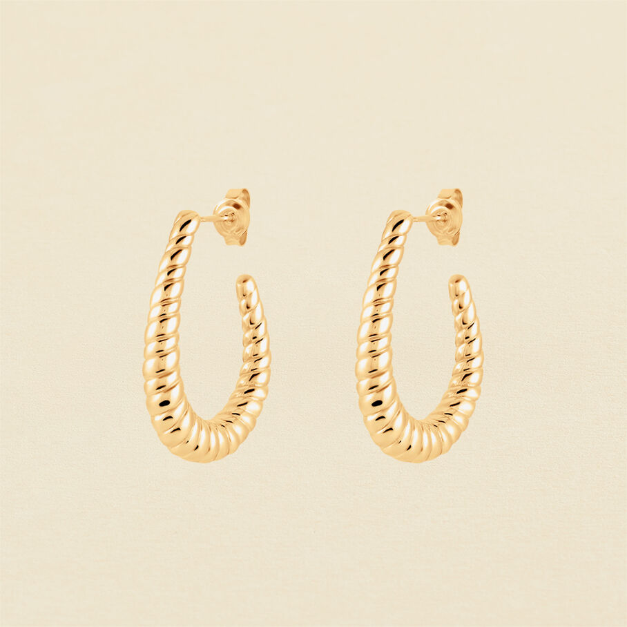 Créoles HARMONIE - Doré - Boucles d'oreilles  | Agatha