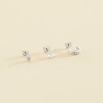 Piercing puce PARADIS - Cristal / Argenté - Piercings  | Agatha
