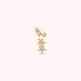 Piercing puce SHINE - Cristal / Doré - Piercings  | Agatha