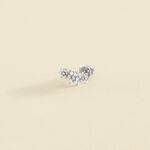 Piercing puce TRIOFLOR - Cristal / Argenté - Piercings  | Agatha