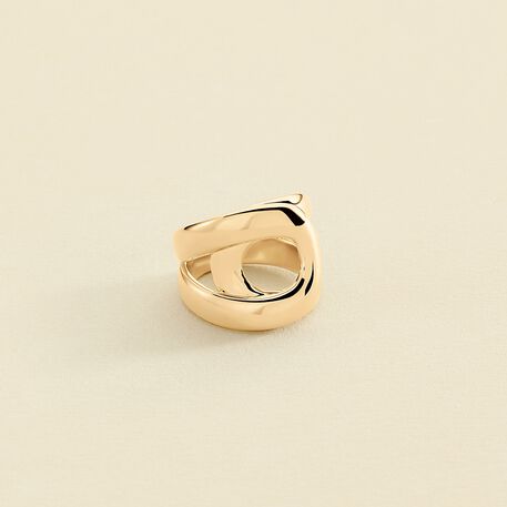 Bague large CURVE - Doré - Bagues  | Agatha