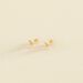 Boucles d'oreilles puces OURSE - Cristal / Doré - Boucles d'oreilles puces  | Agatha