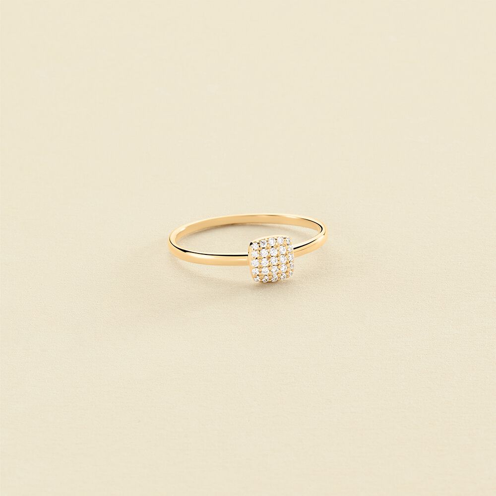 Bague fine GLORIA Cristal Dor 02290020 137 50 Agatha