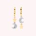 Créoles SARA - Argenté / Doré - Boucles d'oreilles  | Agatha