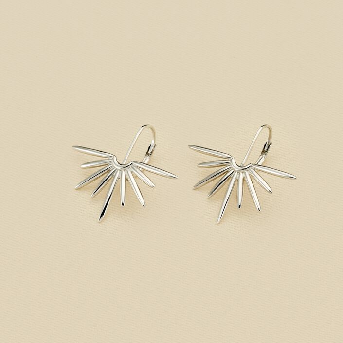 Boucles d'oreilles pendantes RADIEUX - Argenté - Boucles d'oreilles  | Agatha