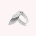 Bague large VEGETAL - Argenté - Bagues  | Agatha