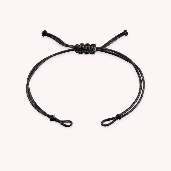 Bracelet cordon CORDONLY - Noir - Bracelets  | Agatha