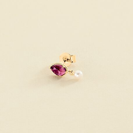 Piercing puce PRECIEUX - Violet / Doré - Piercings  | Agatha