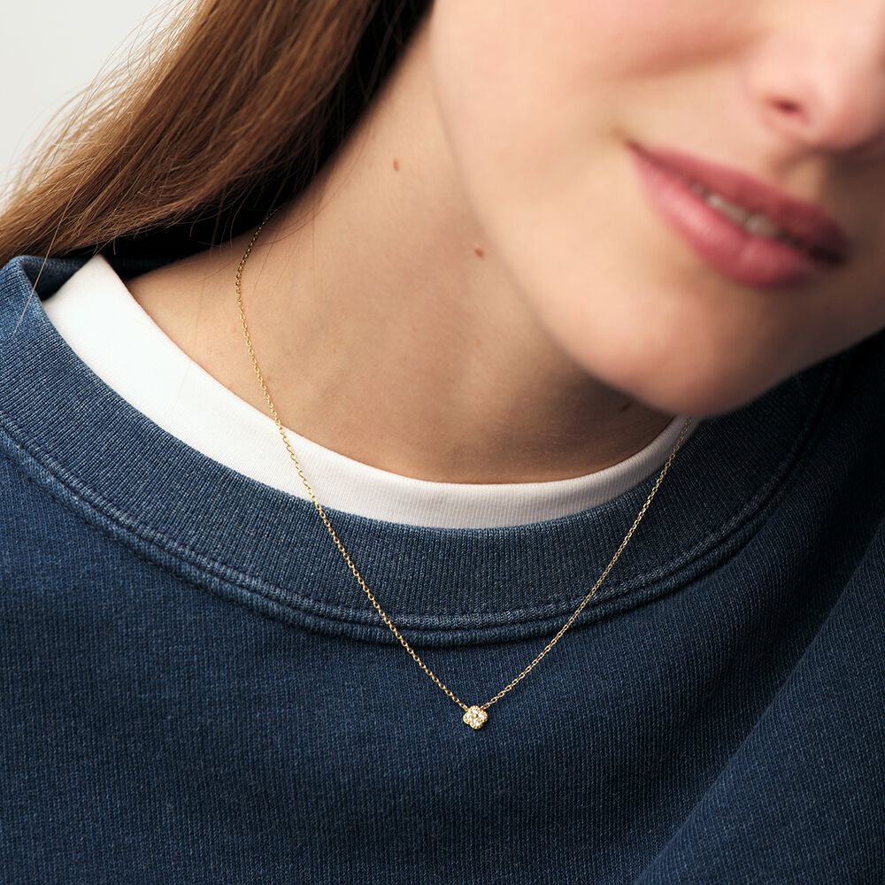 Collier ras du cou BELOVED - Cristal / Dor&eacute; - Colliers fantaisie  | Agatha