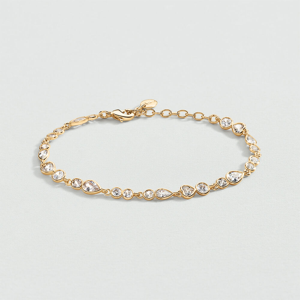 Bracelet souple CANDY - Cristal / Doré - Bracelets souples  | Agatha