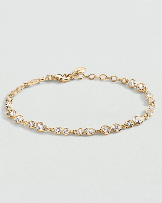 Bracelet souple CANDY - Cristal / Doré - Bracelets souples  | Agatha Bracelet souple CANDY - Cristal / Doré - Bracelets souples  | Agatha