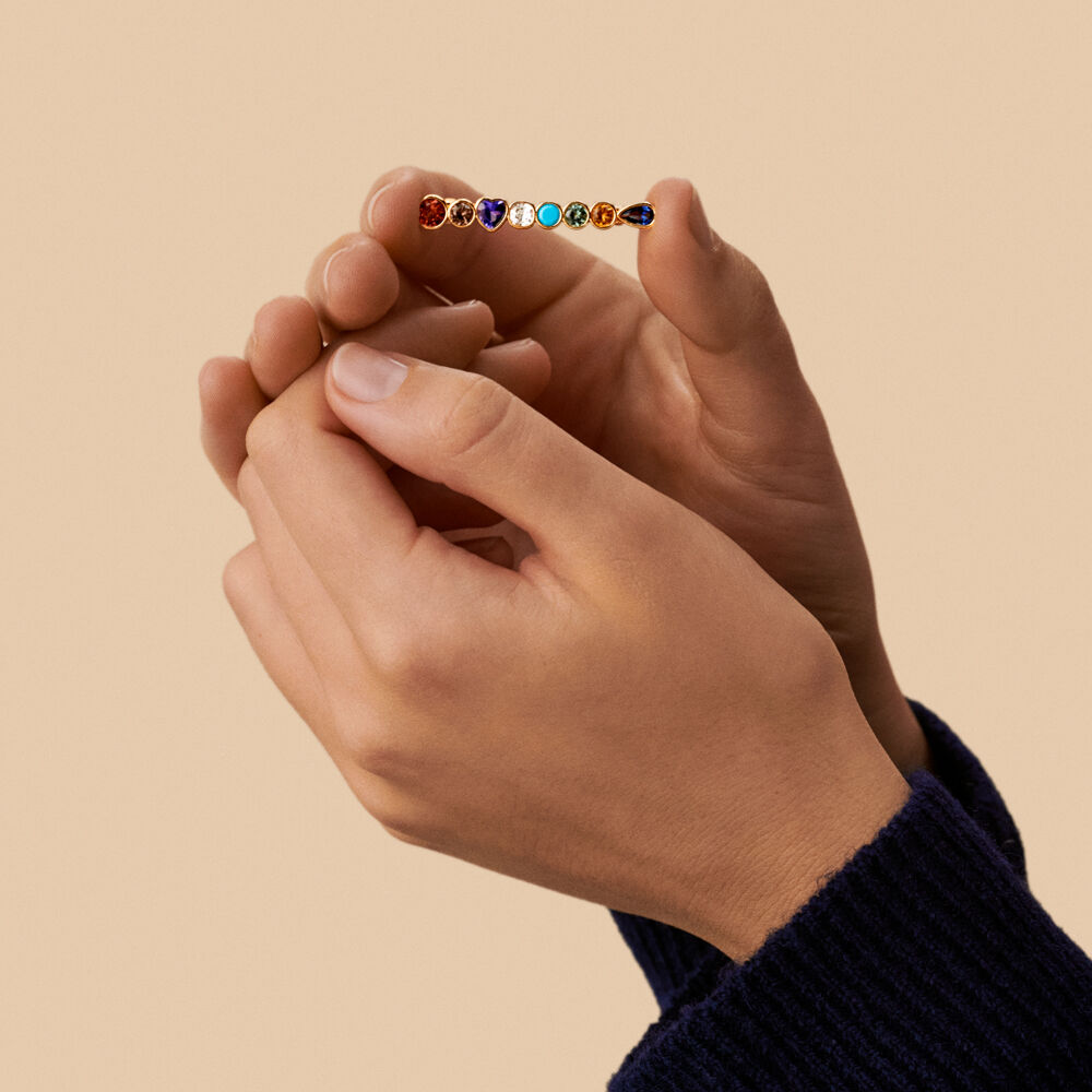 Broche CANDY - Multicolore / Dor&eacute; - Accessoires bijoux  | Agatha