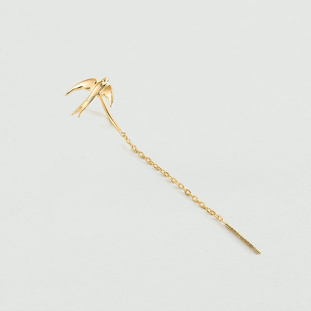 Piercing puce BIRDY - Doré - Bijoux sans pierre  | Agatha