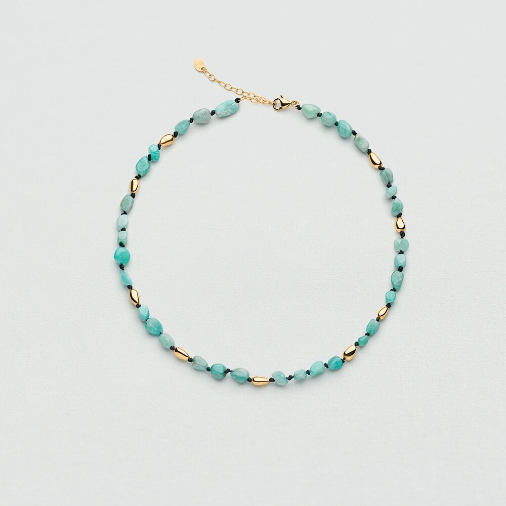 Collier ras du cou ODYSSEE - Turquoise / Doré - Colliers ras du cou  | Agatha