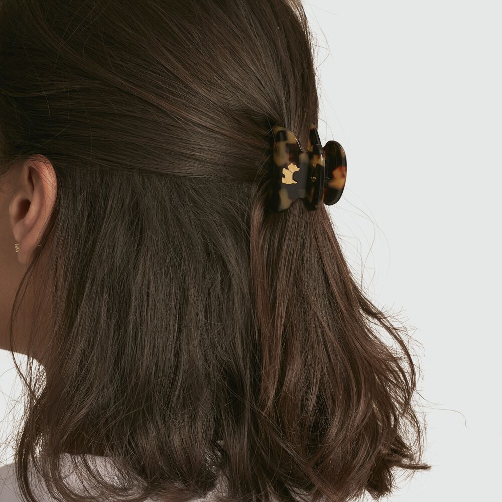 Accessoire cheveux PINCE - Ecaille Foncée - Accessoires bijoux  | Agatha