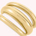 Bague large TRIJONC - Doré - Bagues  | Agatha