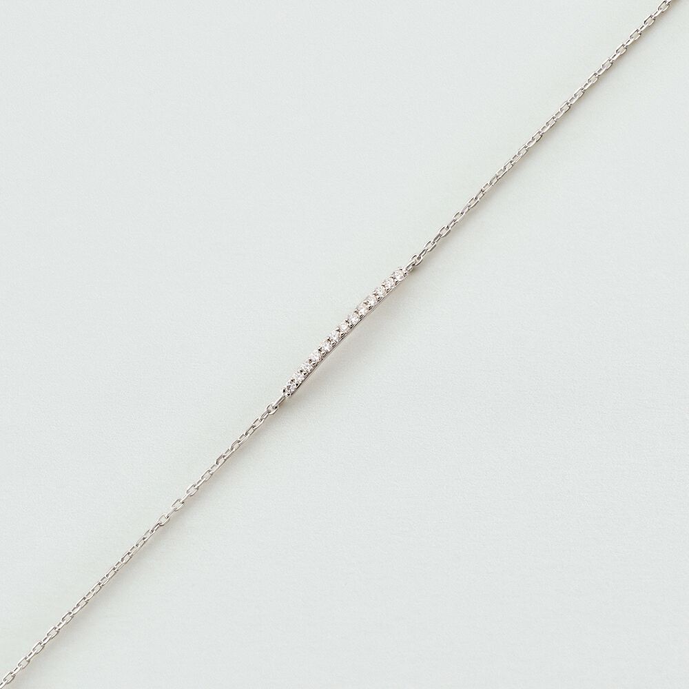 Bracelet souple BARSHINE - Cristal / Argent&eacute; - Bracelets fantaisie  | Agatha