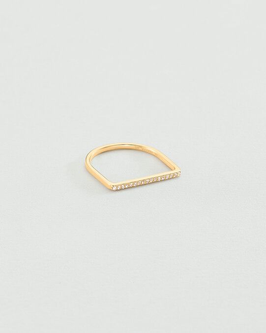 Bague fine BARSHINE - Cristal / Doré - Bagues avec pierre  | Agatha Bague fine BARSHINE - Cristal / Doré - Bagues avec pierre  | Agatha