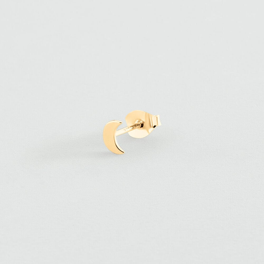 Boucles d'oreilles puces LUNE MIX & MATCH - Dor&eacute; - Boucles d'oreilles puces  | Agatha