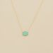 Collier mi-long ATMA - Amazonite/ jaune - Colliers  | Agatha