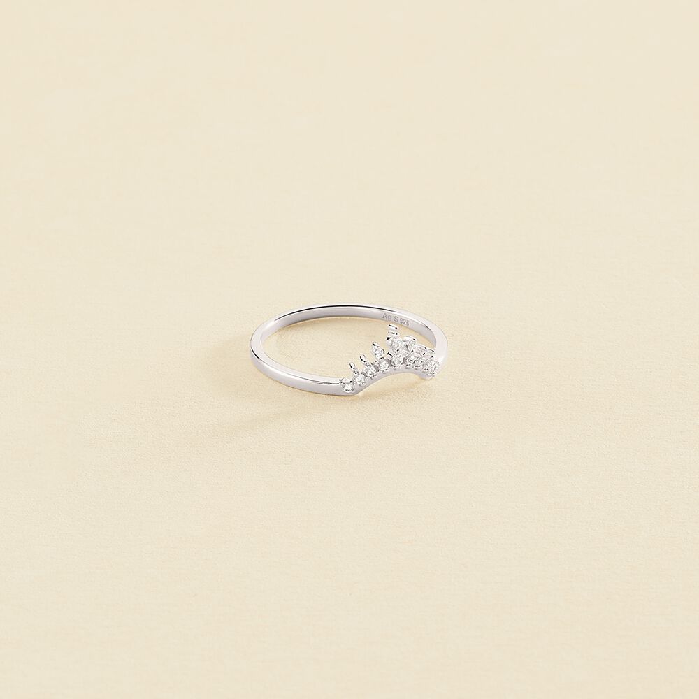 Bague fine LUCKY EYE - Cristal / Argenté - Bagues  | Agatha