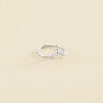 Bague fine LUCKY EYE - Cristal / Argenté - Bagues  | Agatha