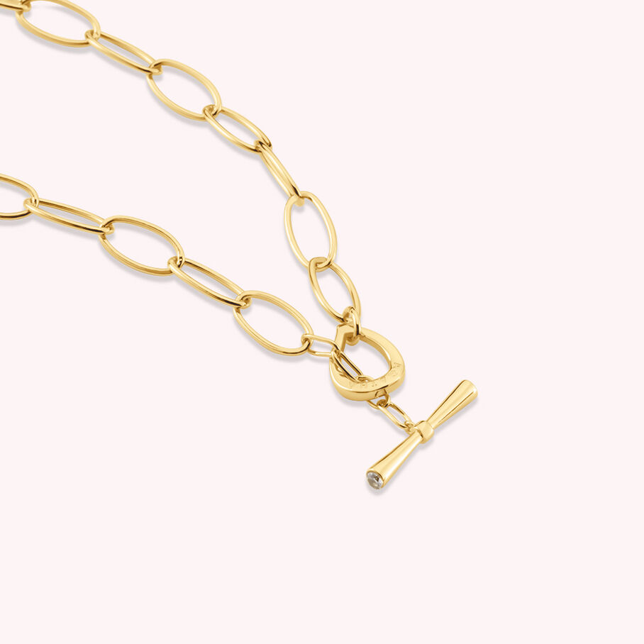 Collier mi-long CHAIN - Doré - Colliers  | Agatha
