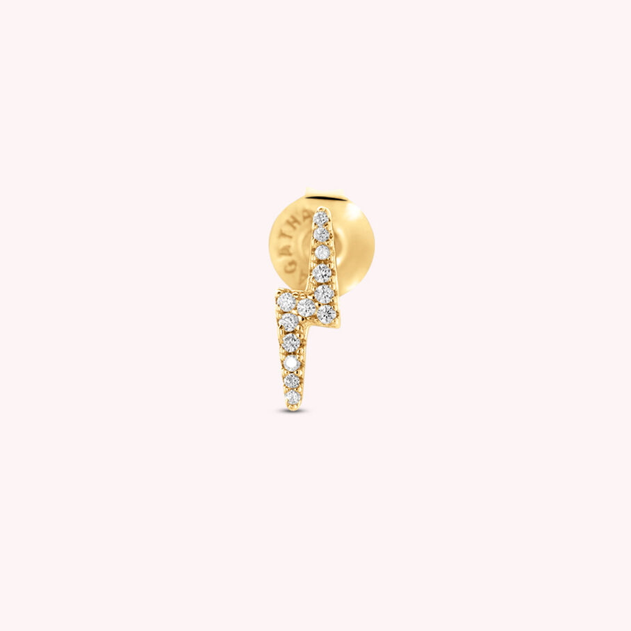 Piercing puce ECLAIR - Cristal / Doré - Piercings  | Agatha