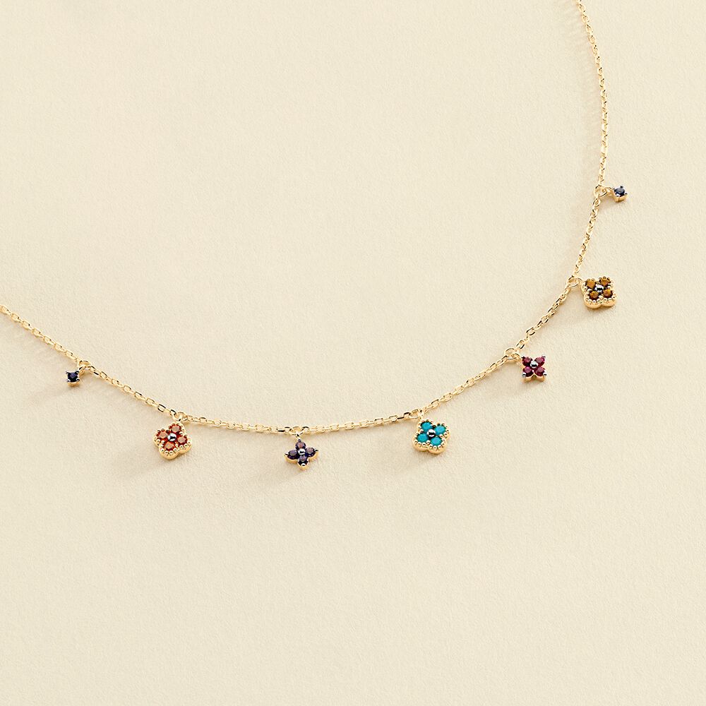Collier ras du cou BELOVED - Multicolore / Doré